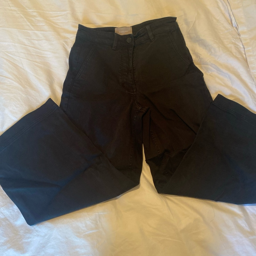 Everlane Wide Leg Black Pants - Size 2